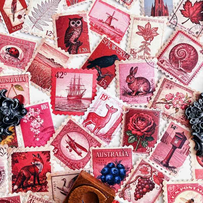 Crimson Post Sticker 50PCS