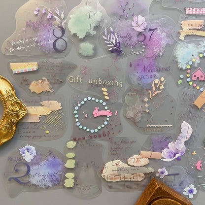 Watercolor Field Sticker 60PCS