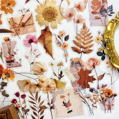 Dried Botanicals Sticker 50PCS