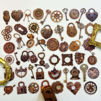Timeworn Iron Sticker 50PCS