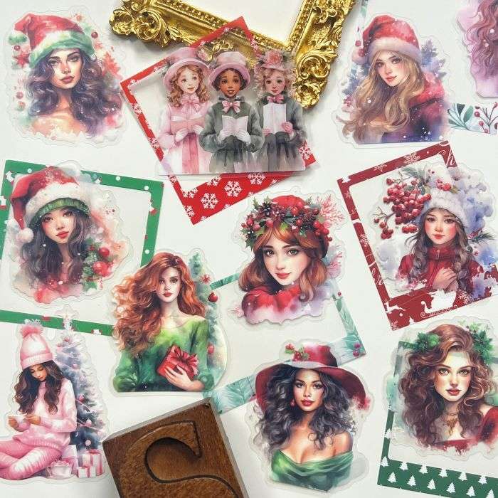 Sparkling Holiday Charm Sticker 45PCS