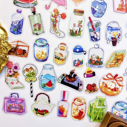 Bottle World Sticker 50PCS