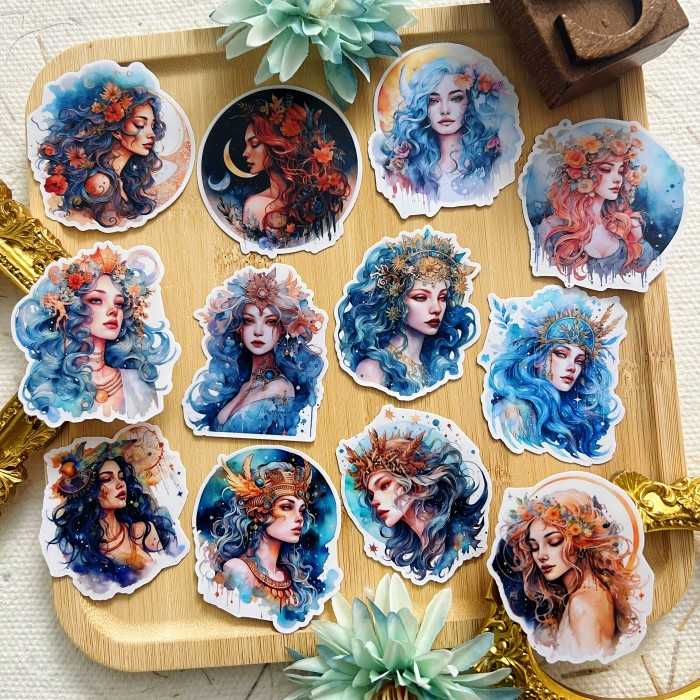 Lunar Goddesses Sticker 12PCS