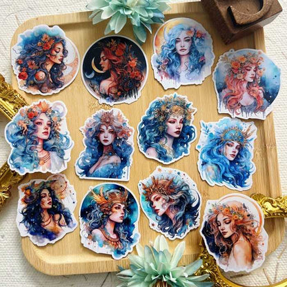 Lunar Goddesses Sticker 12PCS