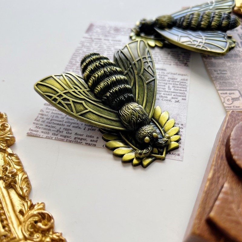 Moth Wing Brass Paper Clip
