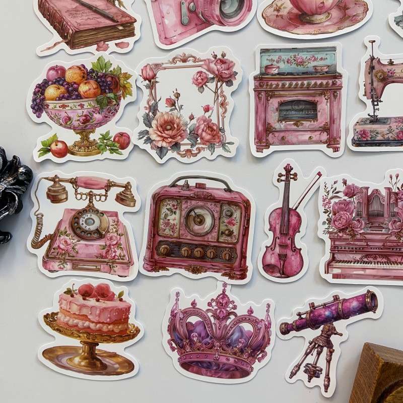 Pink Trinkets Sticker 50PCS