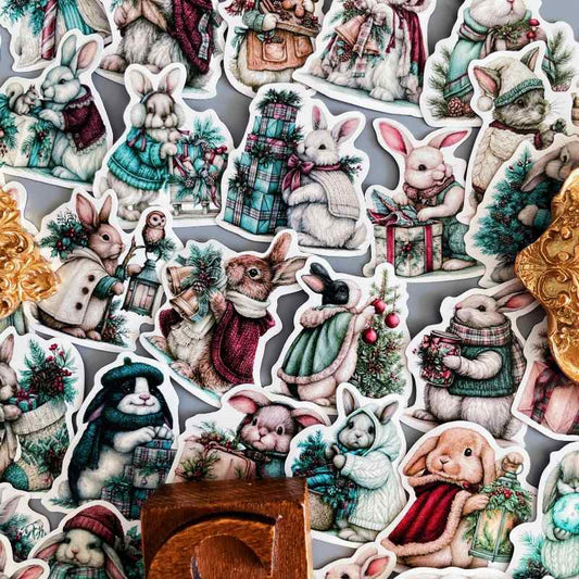 Noel Hare Sticker 50PCS