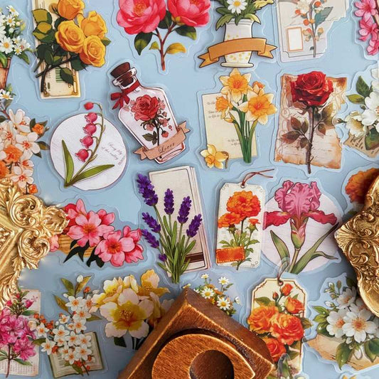 Rural Bloom Sticker 62PCS