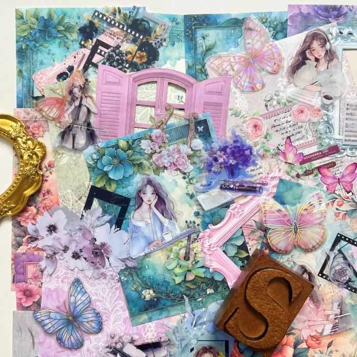 Melody Of Colors Ephemera Mystery Kit 105PCS