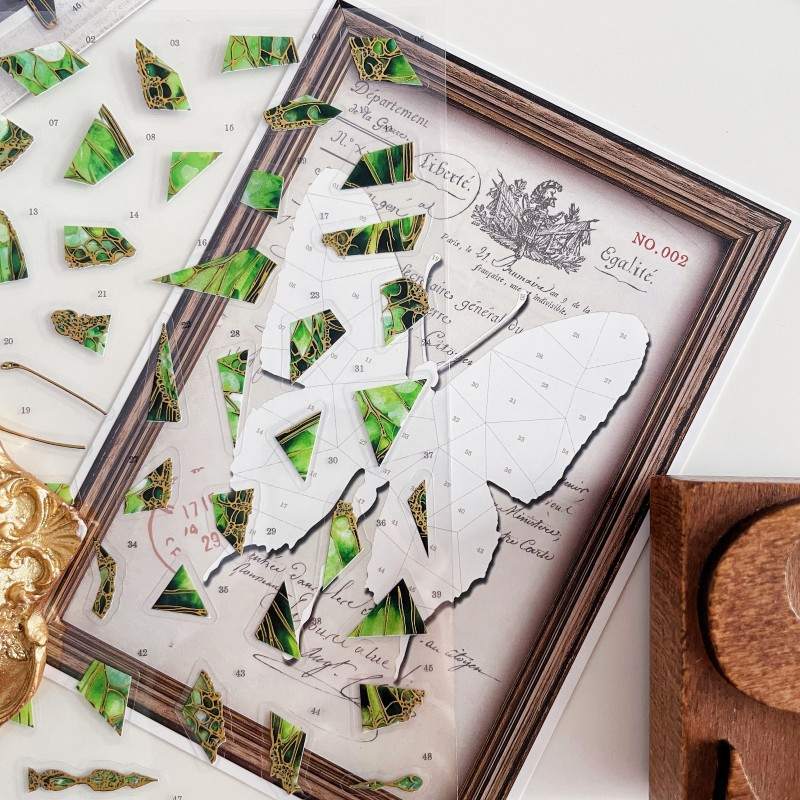 Butterfly Paint-by-Number Sticker Kit