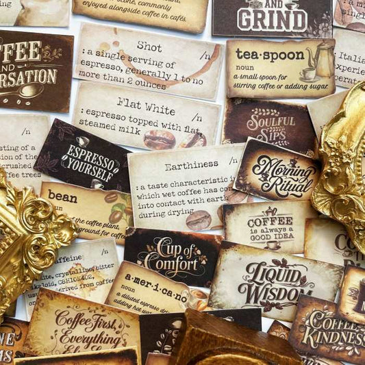 Brewed Words Sticker 50PCS