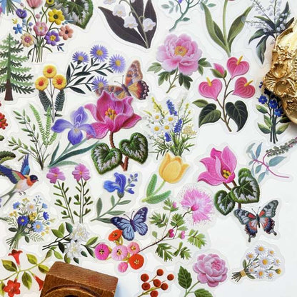 Needle Bloom Sticker 90PCS