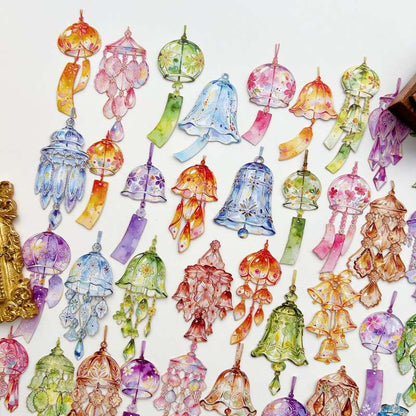 Wind Chime Sticker 60PCS