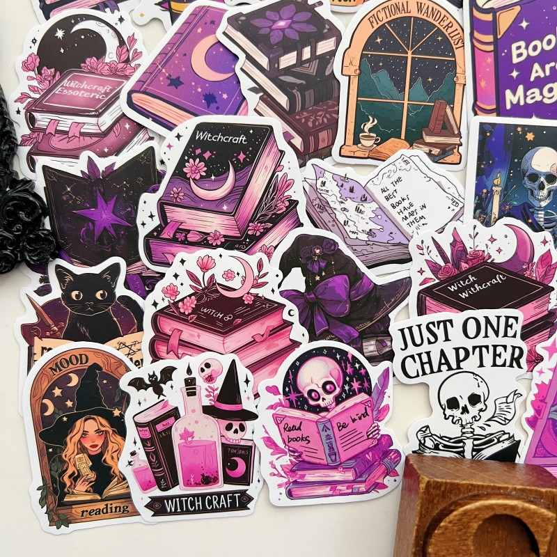 Bookish Witch Sticker 50PCS