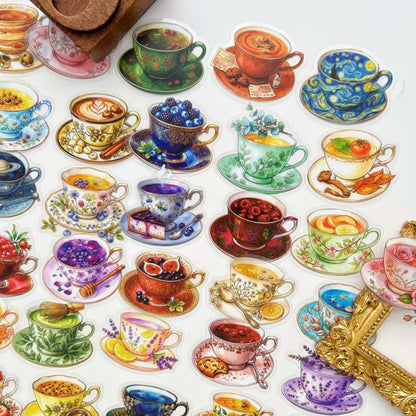 Cozy Cup Sticker 50PCS