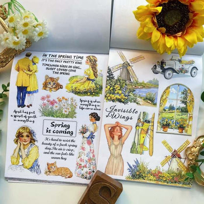 Golden Horizon Sticker Book 20Sheets