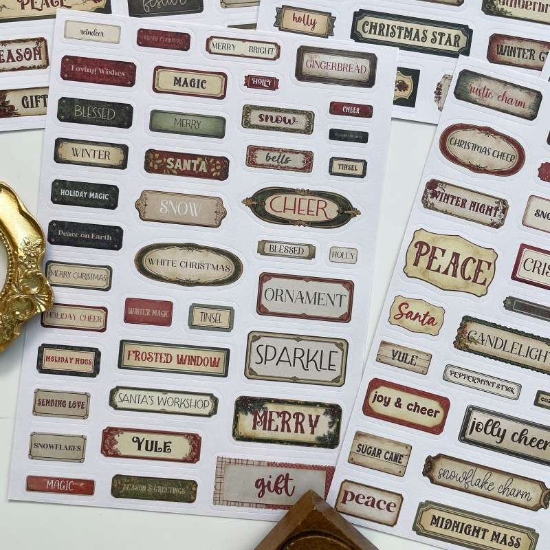 Xmas Quotes Sticker 5Sheets