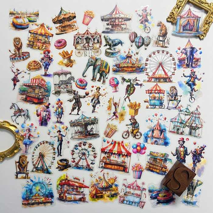 Happy Circus Sticker 60PCS