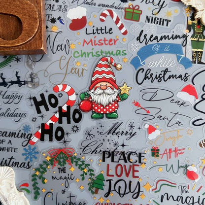 Christmas Word Sticker 50PCS