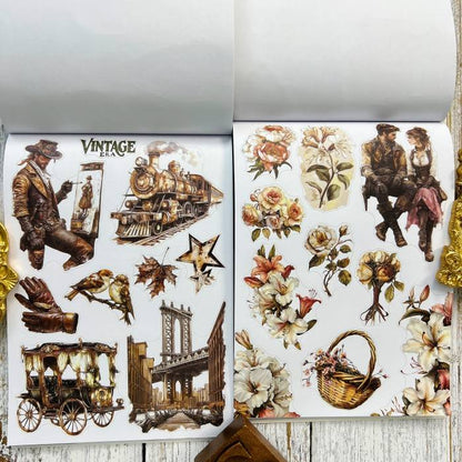 Traces Of Time Sticker Book 20Sheets