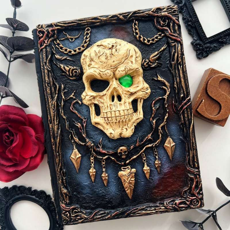 Forbidden Tome 3D Loose-Leaf Kraft Journal