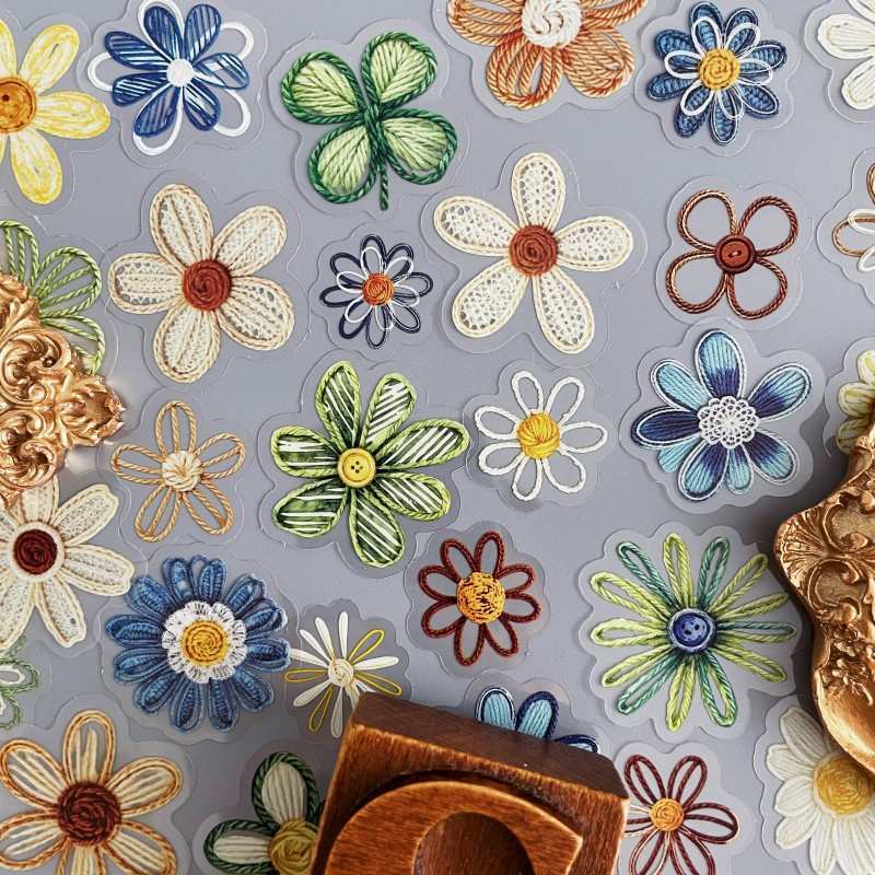 Thread Florets Sticker 80PCS