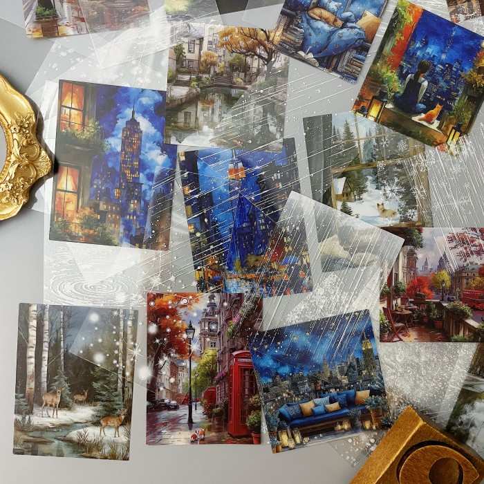 Rain Gleam Sticker 90PCS