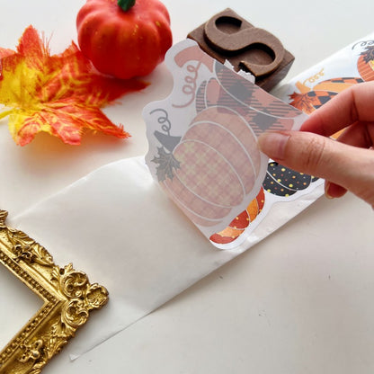 Pumpkin Season Border Sticker Roll