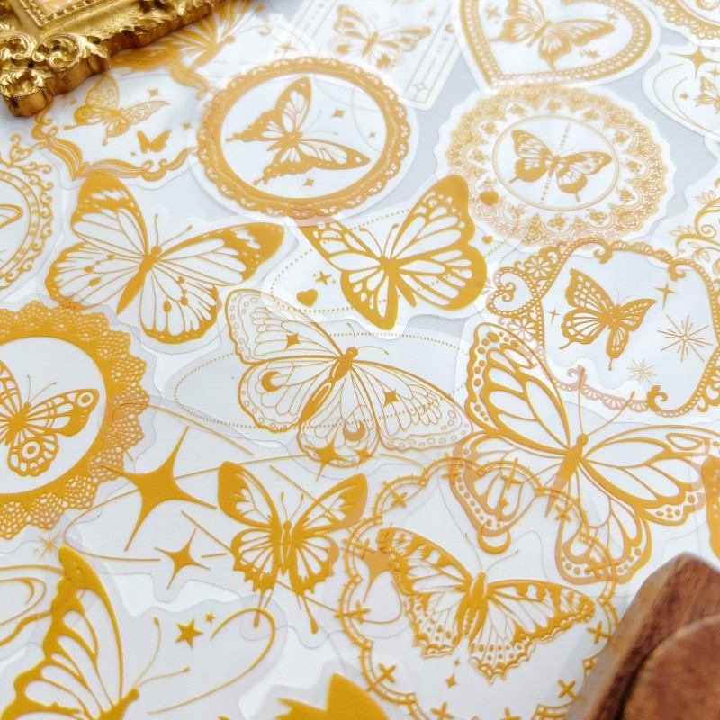 Gilded Wing Sticker 50PCS