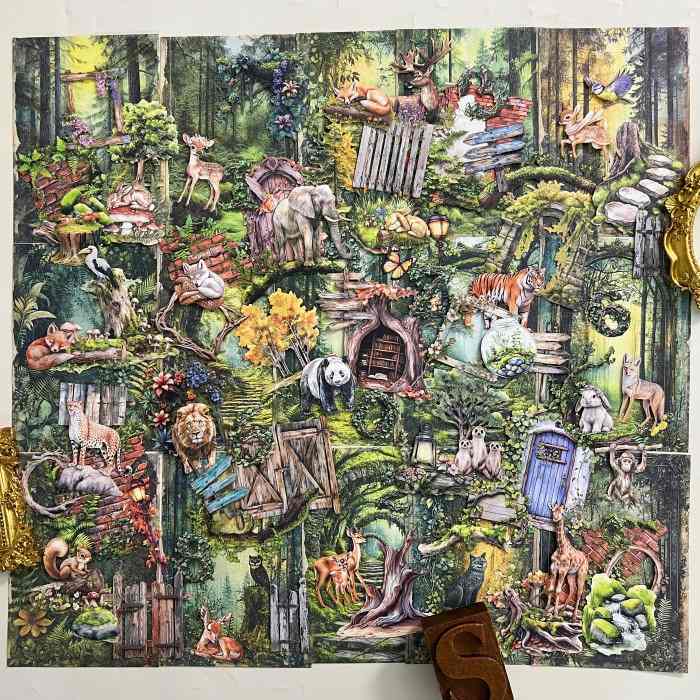 Jungle Adventure Ephemera Kit 100PCS