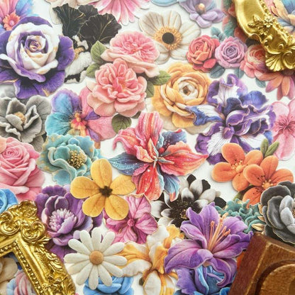 Blooming Velvet Sticker 90PCS
