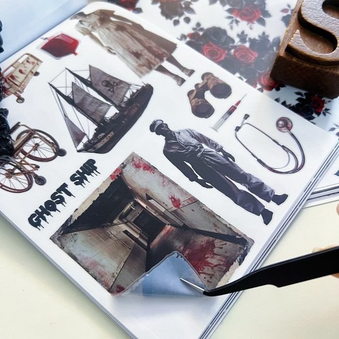 The Silent Fear Sticker Book 20Sheets