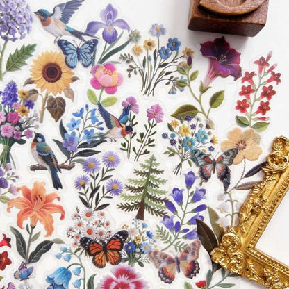 Embroidered Wild Fragrance Sticker 90PCS