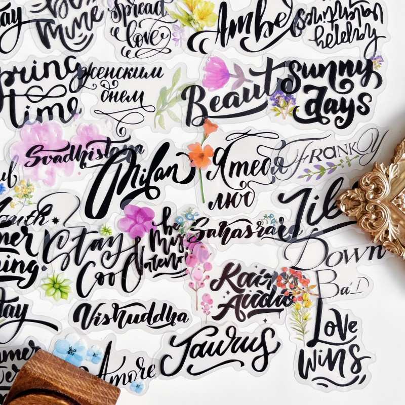 Flower Language Sticker 90PCS