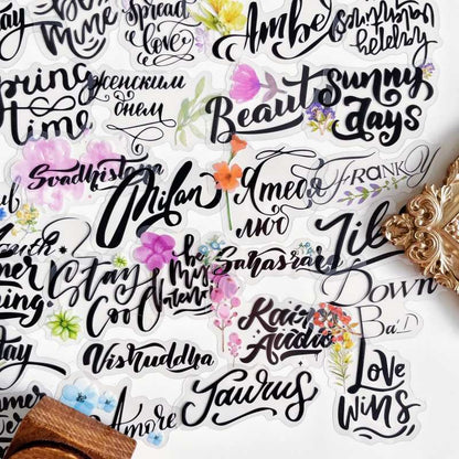 Flower Language Sticker 90PCS