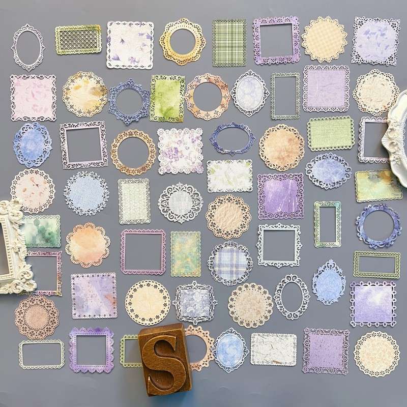 Lace Light Paper Die Cuts 60PCS