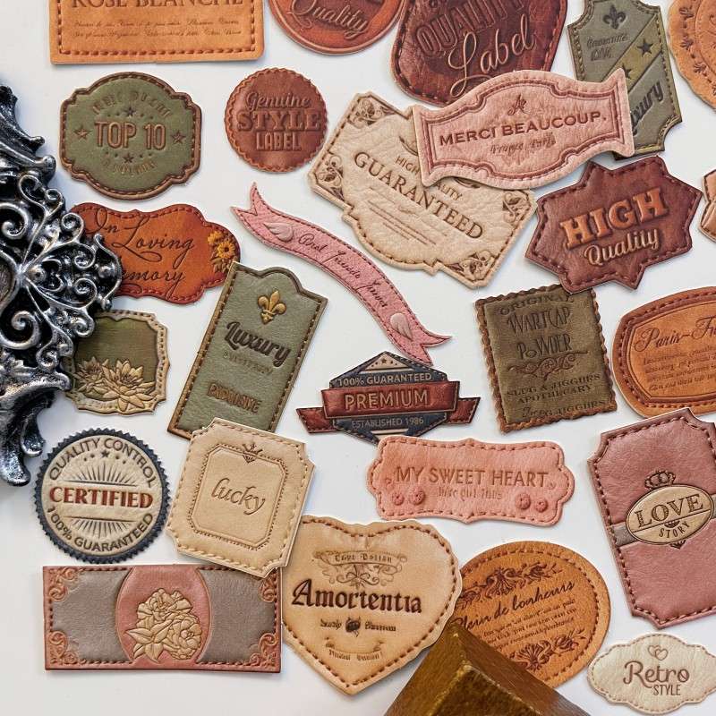 Velvet Letterhead Sticker 60PCS