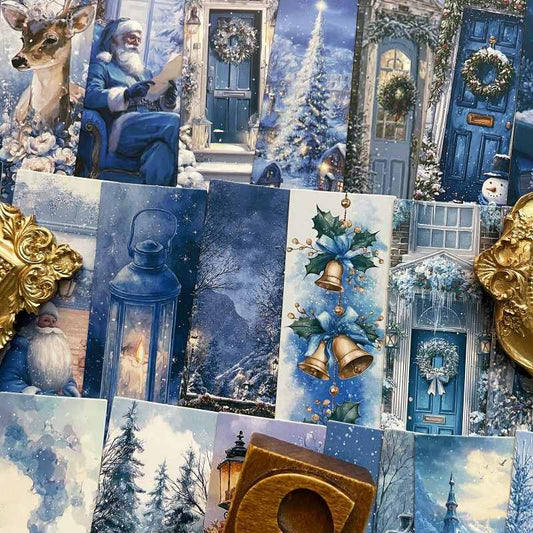 Snow Blue Note Paper 30PCS