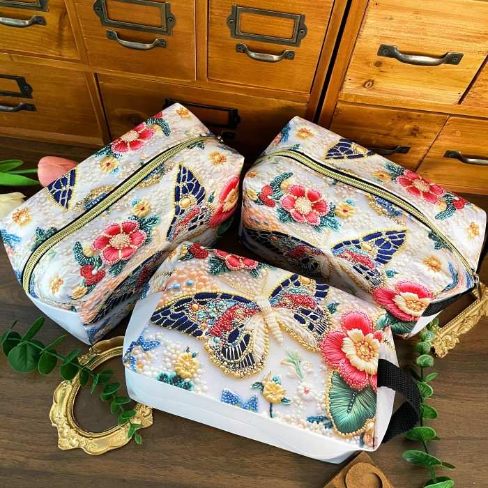 Butterfly Embroidery Pouch