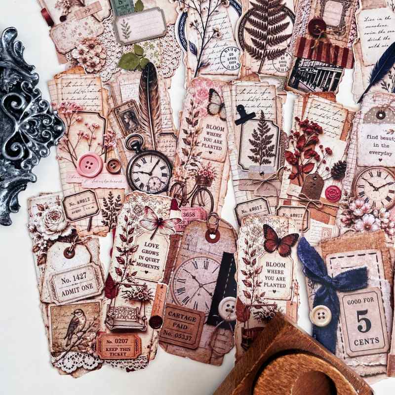 Old Film Layer Sticker 48PCS