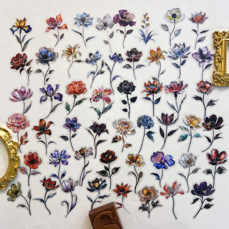 Pale Filament Sticker 50PCS