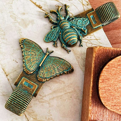Antique Bug Pen Holder Clip