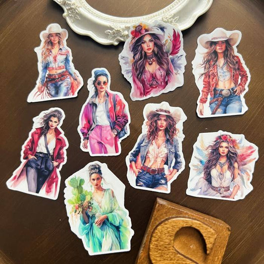 Western Glam Sticker 16PCS