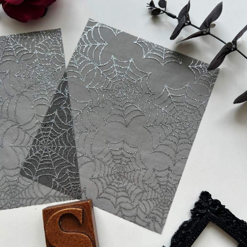 Silvery Cobweb Meshes 2PCS