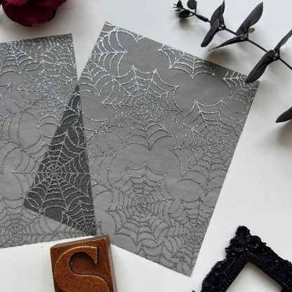 Silvery Cobweb Meshes 2PCS