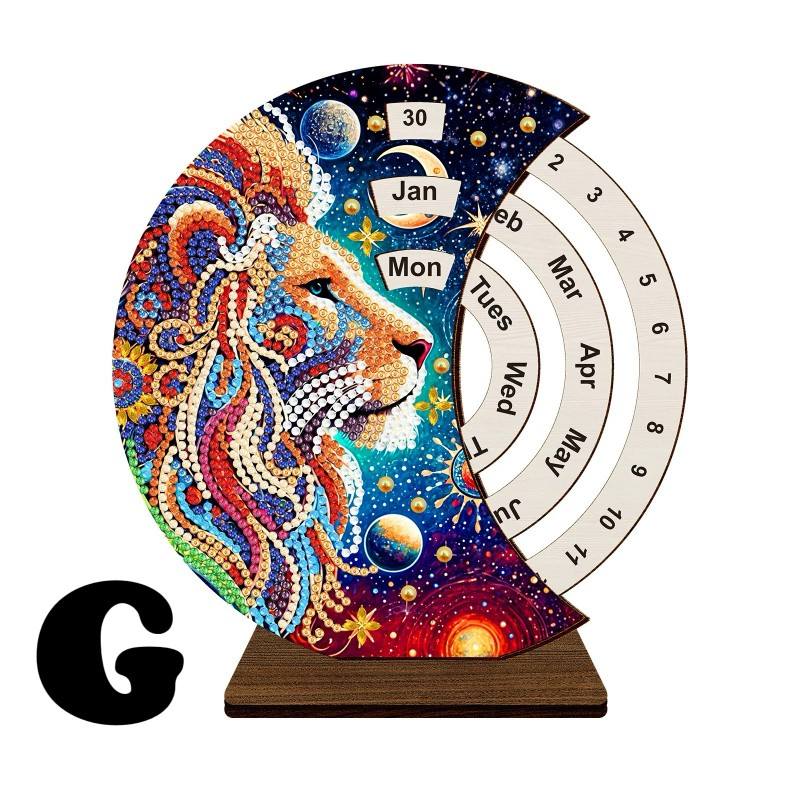 DIY Diamond Art Tabletop Perpetual Calendar Kit