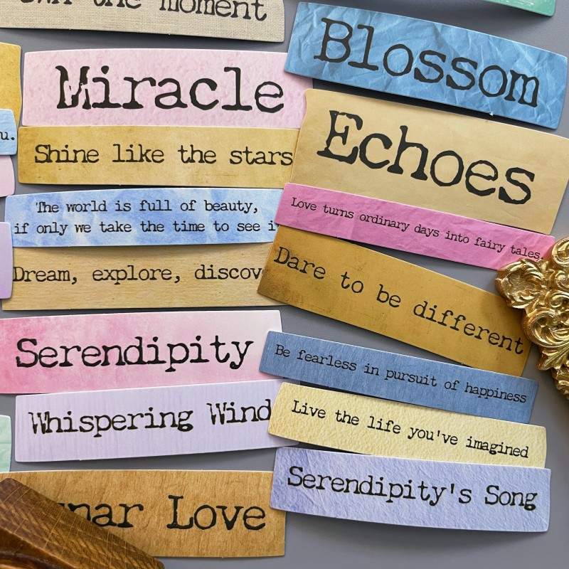 Tiny Letter Sticker 50PCS