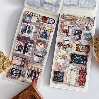 Coffee Story Sticker Book 20Sheets