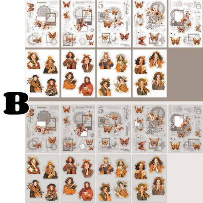 Butterflies In Her Hand Sticker Book 18Sheets