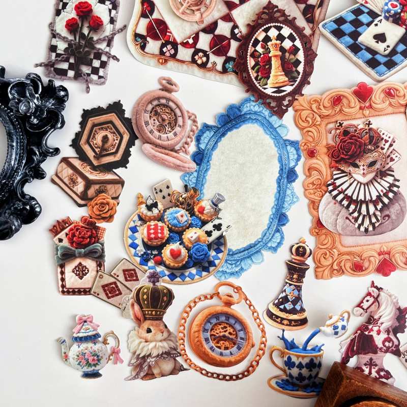 Wonderland Clockwork Sticker 60PCS